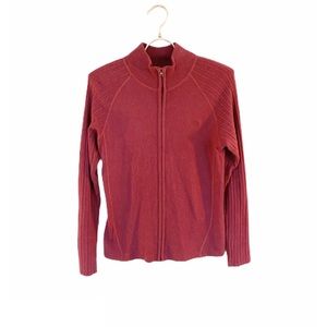 North Face Wool Blend Full Zip Sweater